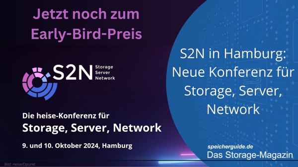 S2N: Neue Heise-Konferenz für Storage, Server, Network